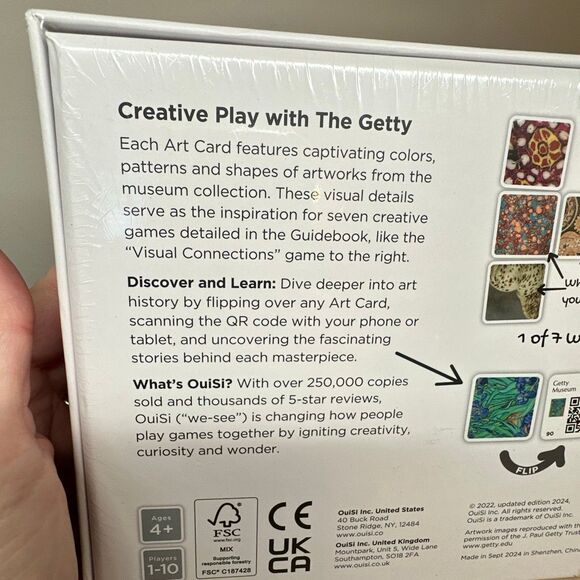 OuiSi Getty Museum Photo Cards With Games And Activities New & Sealed Gift Idea - Picture 7 of 7